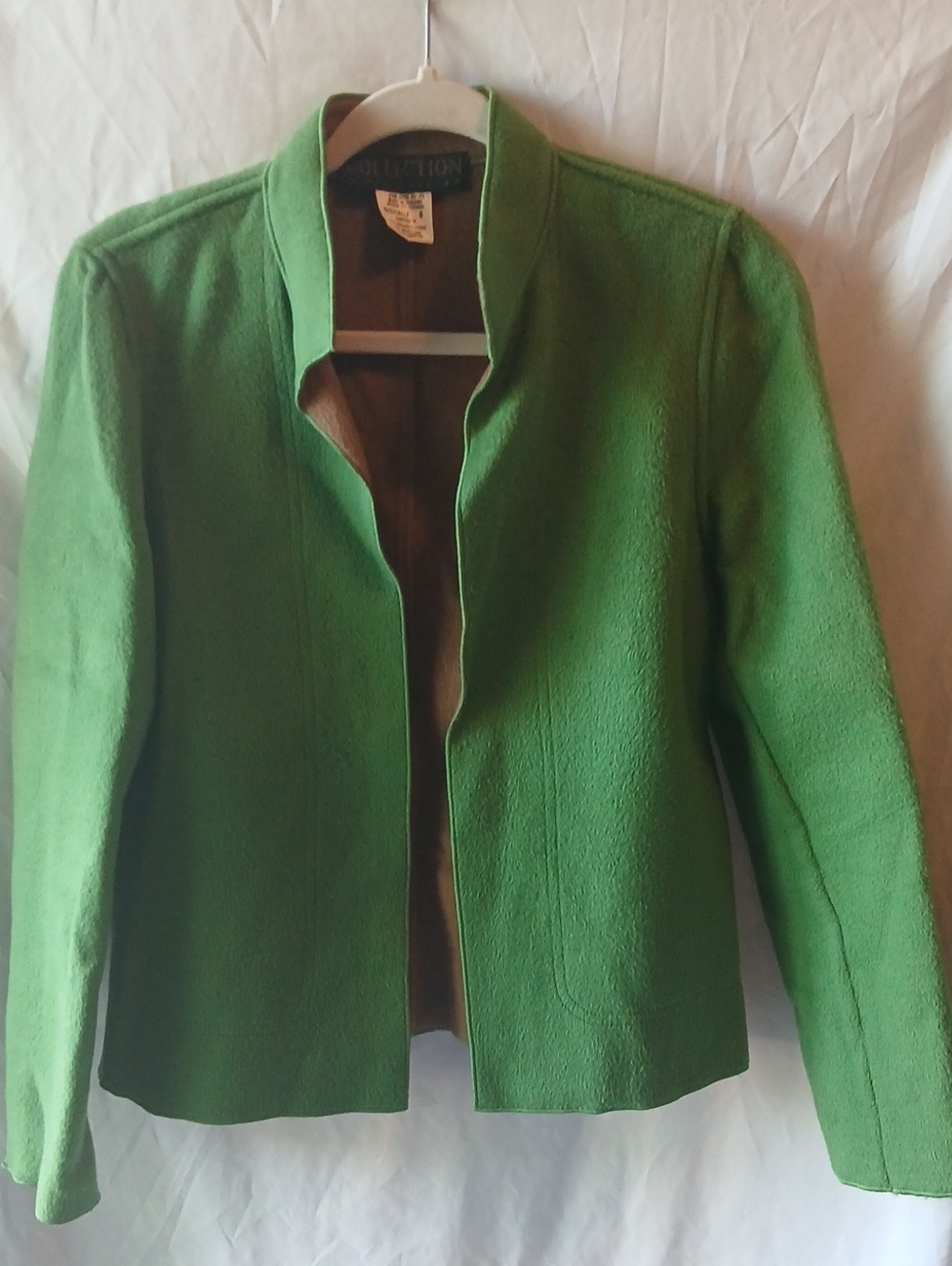 Collection B Open-Front Green Women's Jacket